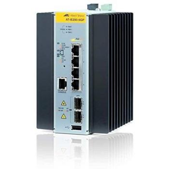 Allied Industrial Switch with 2 X 100/1000 SFP 4X 10/100/1000T PoE+ no WiFi