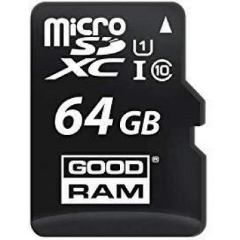 MicroSD GoodRAM 64GB class 10 UHS I + adpter, ret. blister