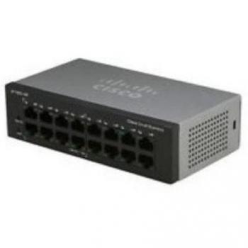 Switch non gestito Cisco SG110-16HP con 16 porte Gigabit Ethernet (GbE) più PoE di 64 W, protezione limitata a vita (SG110-16HP-EU)