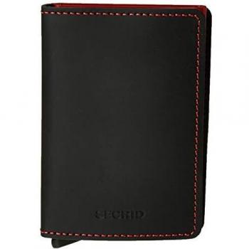 SLIMWALLET SECRID NEGRO MATE ROJO