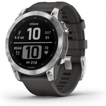 Garmin Fenix 7 Gris Plata Smartwatch 47mm / Correa Silicona Gris