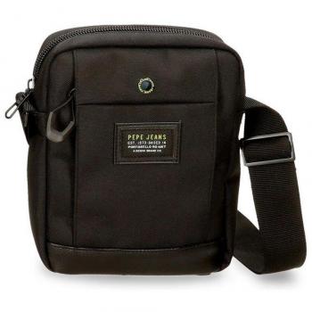 Pepe Jeans. Bandolera mediana Leighton negro