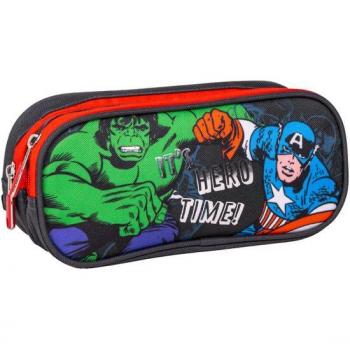 Portatodo Doble The Avengers 22,5 x 8 x 10 cm Negro