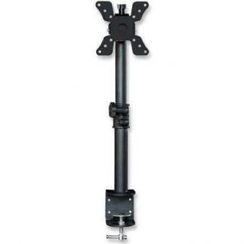 Techly Supporto da Scrivania per Monitor 13-30 Braccio Corto Inclinabile Nero