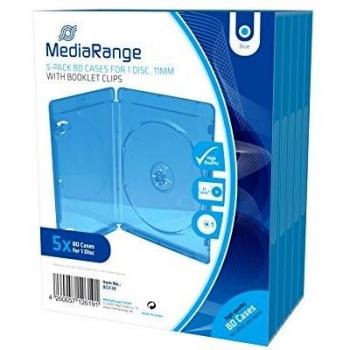 Custodia Slim 11mm Multi-CD/DVD/Blu‑Ray (Con Tasca Trasparente) – Set di 5