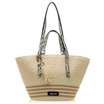 Bolso Capazo Rafia Natural MARIAMARE ACTON