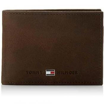 Tommy Hilfiger Johnson Mini CC Flap and Coin Pocket, Cartera Hombre^Mujer, Brown, OS