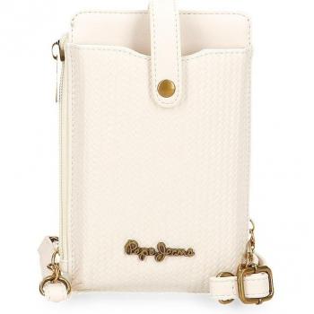 Pepe Jeans Bandolera Lena para mujer con tarjetero blanco