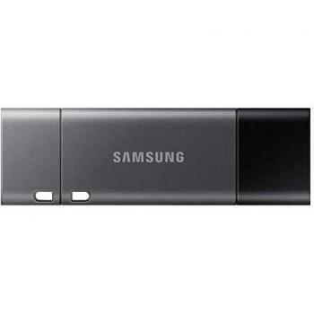 Samsung Memorie Duo Plus USB Flash Drive, USB 3.1, Type-C, Velocità di Lettura Fino a 400 MB/s, 128 GB, Grigio (MUF-128DB)