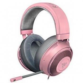 Razer Kraken Gaming Headset with Driver da 50mm e Cavo Audio da 3.5mm con Controlli su Filo, Rosa