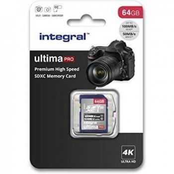 Scheda di Memoria INTEGRAL 64GB Ultra HD 4K