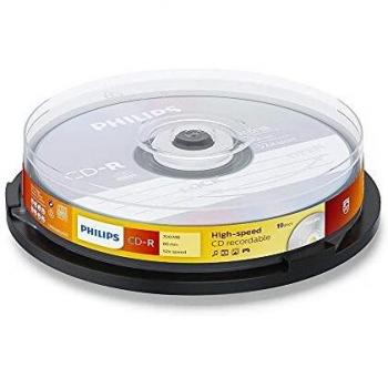 CD‑R Philips 80 min – Set di 10
