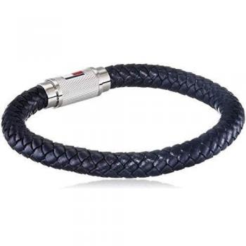 Pulsera de Piel Azul Marino para Hombre Tommy Hilfiger