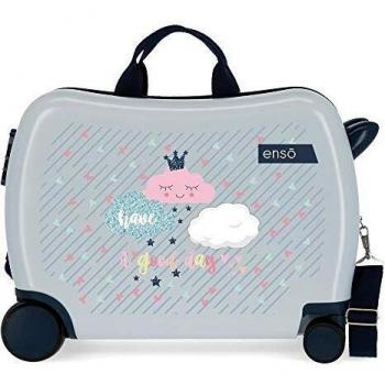Enso Good Day Maleta Infantil Multicolor 50x39x20 cms Rígida ABS Cierre combinación 34L 2,1Kgs 4 Ruedas Equipaje de Mano