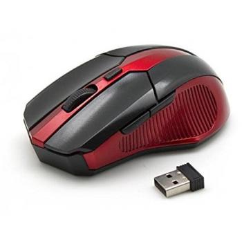 SBOX ICSB-M9017BS Mouse Ottico Wireless 6D con Ricevitore USB, DPI regolabile 1000-2400, Nero