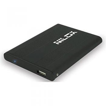 Scatola porta-HD Nilox da 2.5 in alluminio nero