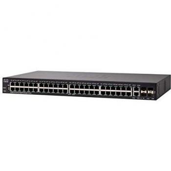 Cisco SG350-52 managed switch with 52 GbE ports (48 RJ45 plus 2 SFP) and 2 combined GbE ports, limited lifetime protection (SG350-52-K9-EU)