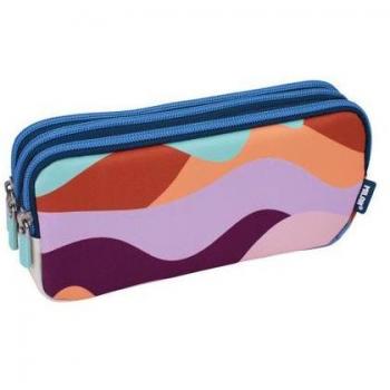 Portatodo 3 cremalleras serie The Fun, multicolor