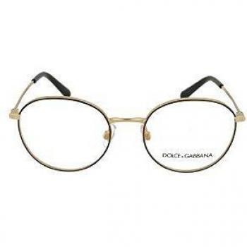 Dolce & Gabbana marco óptica DG1322 1334 ORO/oro NEGRO de metal del tamaño de 53 mm de las mujeres