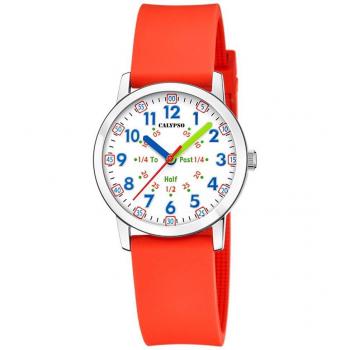 Reloj Calypso K5825/5 Blanco Correa De Caucho, Infantil