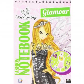 Fashion notebook glamour. Winx Fairy Couture. Con adesivi. Ediz. a colori. Ediz. a spirale