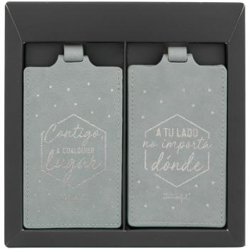 Mr Wonderful WOA08917ES Set de 2 etiquetas para equipaje Para ir juntos a cualquier parte