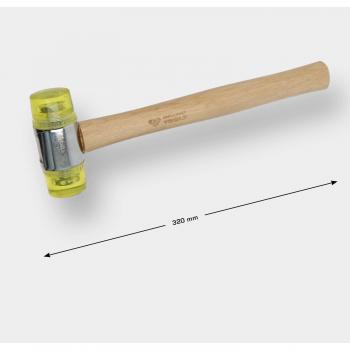 Brilliant Tools BT071930 Martillo de plástico con cabeza blanda de 40 mm