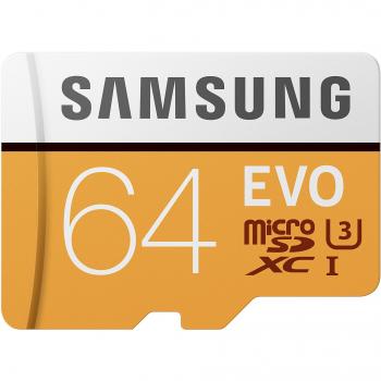 Card EVO Samsung AM32 GB – MicroSDHC con Adattatore 64 GB