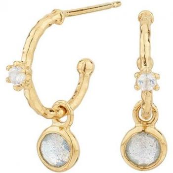 Aro Lunar de Oro y Labradorita Bhavani