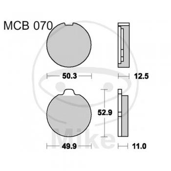 Pastilhas de freio TRW MCB70