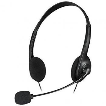 Speedlink ACCORDO Stereo Headset Cuffia Stereo con Microfono (3.5 mm, Telecommando a Filo Integrato), Nero