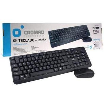 Pacchetto Tastiera e Mouse Wireless Cromad 1200 dpi Layout Spagnolo