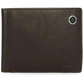 Billetero Pepe Jeans Piel Badge Marrón