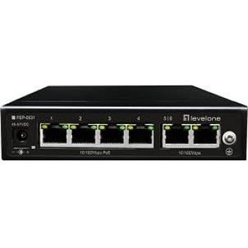 LEVEL ONE 6-PORT FAST ETHERNET POE SWITCH