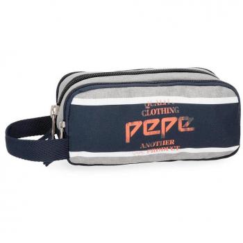 Estuche Pepe Jeans Pierre triple compartimento