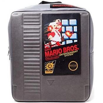 Mochila Bioworld Nintendo NES Cartucho 3D Gris 34 cm
