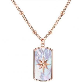 Cadena Valero Perlas Oro Rosa y Blanco