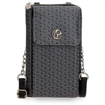 Pepe Jeans Bandolera Porta Móvil Megan Negra