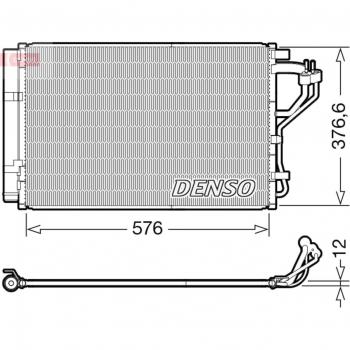 Condensador DENSO DCN41010 para Ar Condicionado
