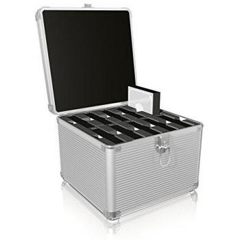 IB-AC628 custodia per unità di archiviazione Suitcase case Alluminio Argento