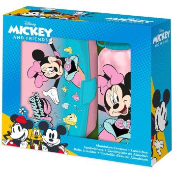 Blister Sandwichera + Cantimplora Aluminio Minnie 500ml