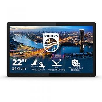 Philips B Line 222B1TFL/00 Monitor Touch Screen 54.6 cm (21.5) 1920 x 1080 Pixel Multi-touch Nero