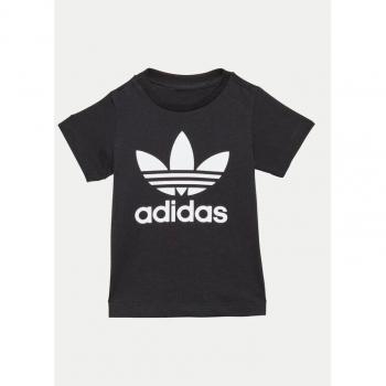 Adidas Trefoil Camiseta Unisex Negra con Tejido Jersey (Talla 57-62 cm)