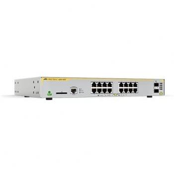 Allied Telesis AT-x230-18GT-50 Managed Layer 3 Switch 16 x 10/100/1000 Mbps RJ-45 Gigabit Ethernet (10/100/1000) with 2 SFP Slots, White