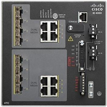Cisco IE-4000-4TC4G-E Network Managed Layer 2/Layer 3 Gigabit Ethernet Switch (10/100/1000) Black