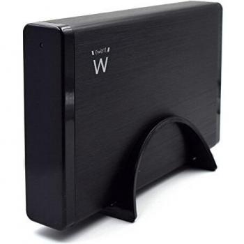 Ewent EW7051 Box Case Esterno per Disco Rigido HD 3.5 SATA Porta USB 2.0 Compatibile con Sistemi Operativi Windows e Mac, con Alimentazione 12V 2A, Nero