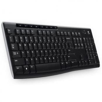 Logitech K270 Wireless Keyboard, Czech-Slovak QWERTY Layout, Black
