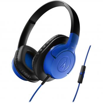 ATH‑AX1ISBL Audio‑Technica SonicFuel Cuffie Blu con Mic & Telecomando