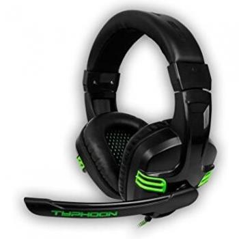 Auriculares Gaming con Micrófono y Estéreo de BG Typhoon en Color Negro