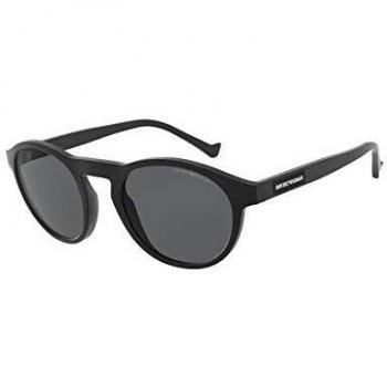 Emporio Armani 0EA4138 Gafas de Sol para Hombre, Negro Mate, 52
